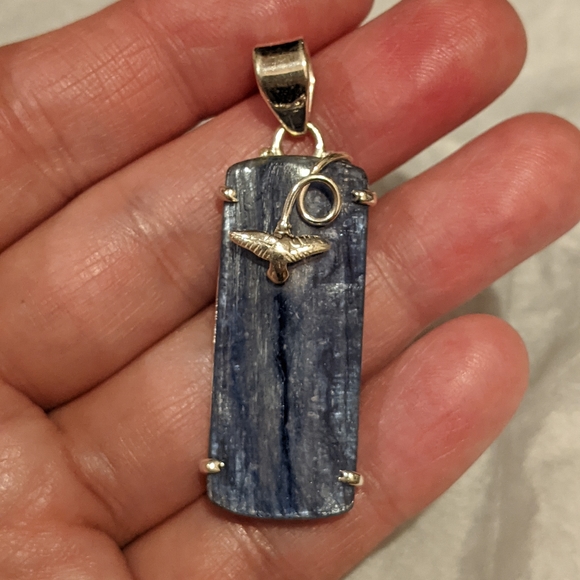 Jewelry - Natural Blue Kyanite .925 Sterling Silver Pendant